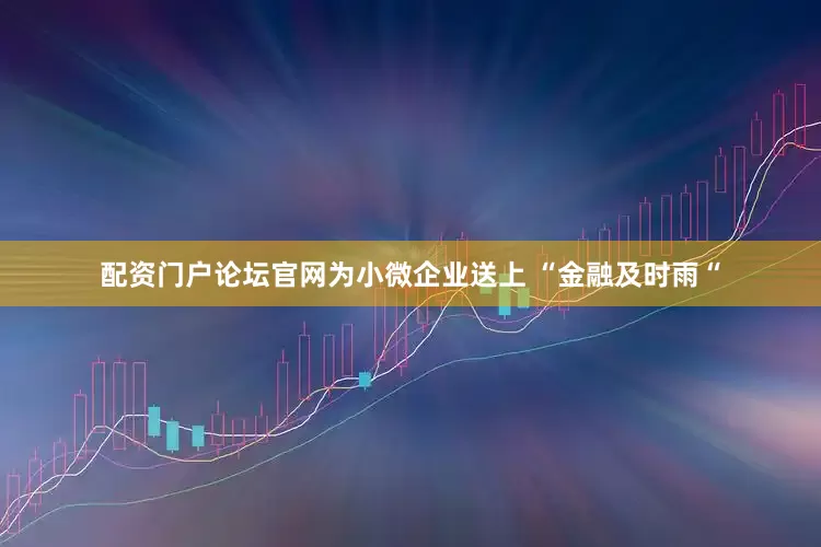 配资门户论坛官网为小微企业送上 “金融及时雨“